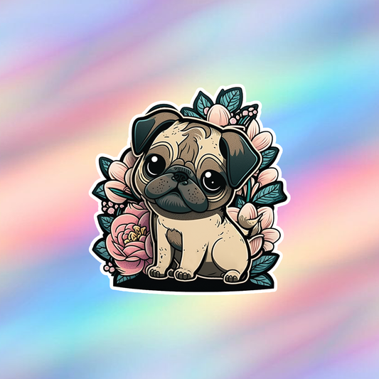 Pug Single Sticker