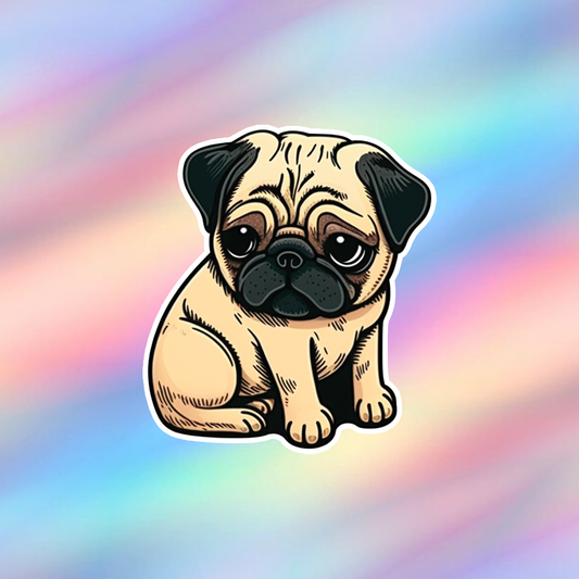 Pug Single Sticker