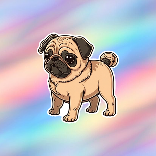 Pug Single Sticker