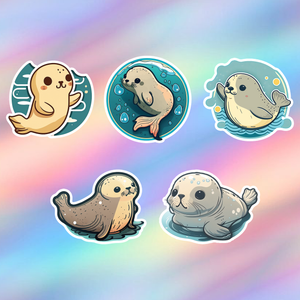 Seal Stickers Pack of 5