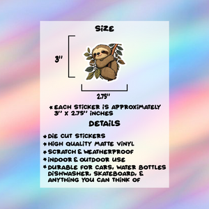 Sloth Single Sticker