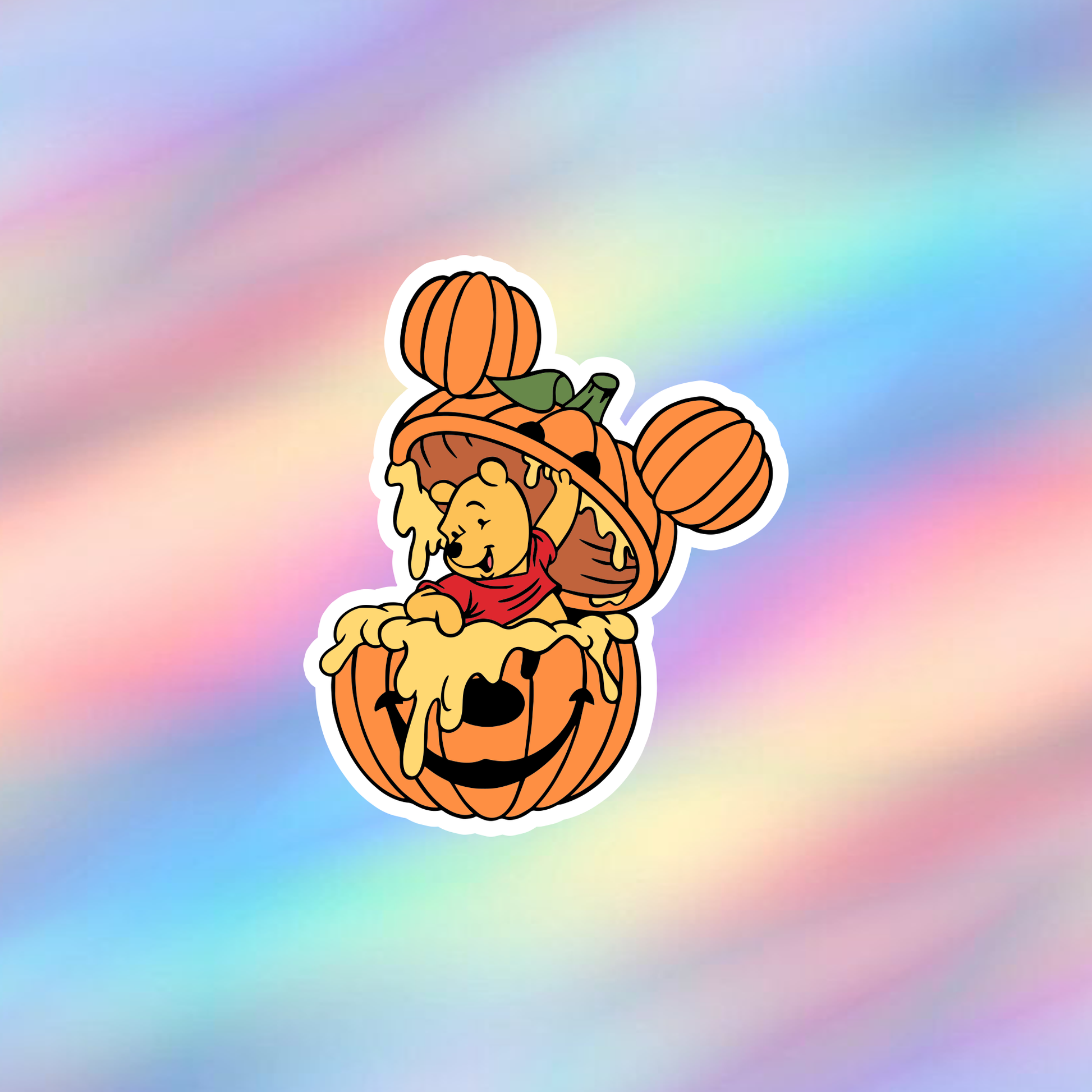 Halloween Winnie The Pooh Sticker (3 Inch)